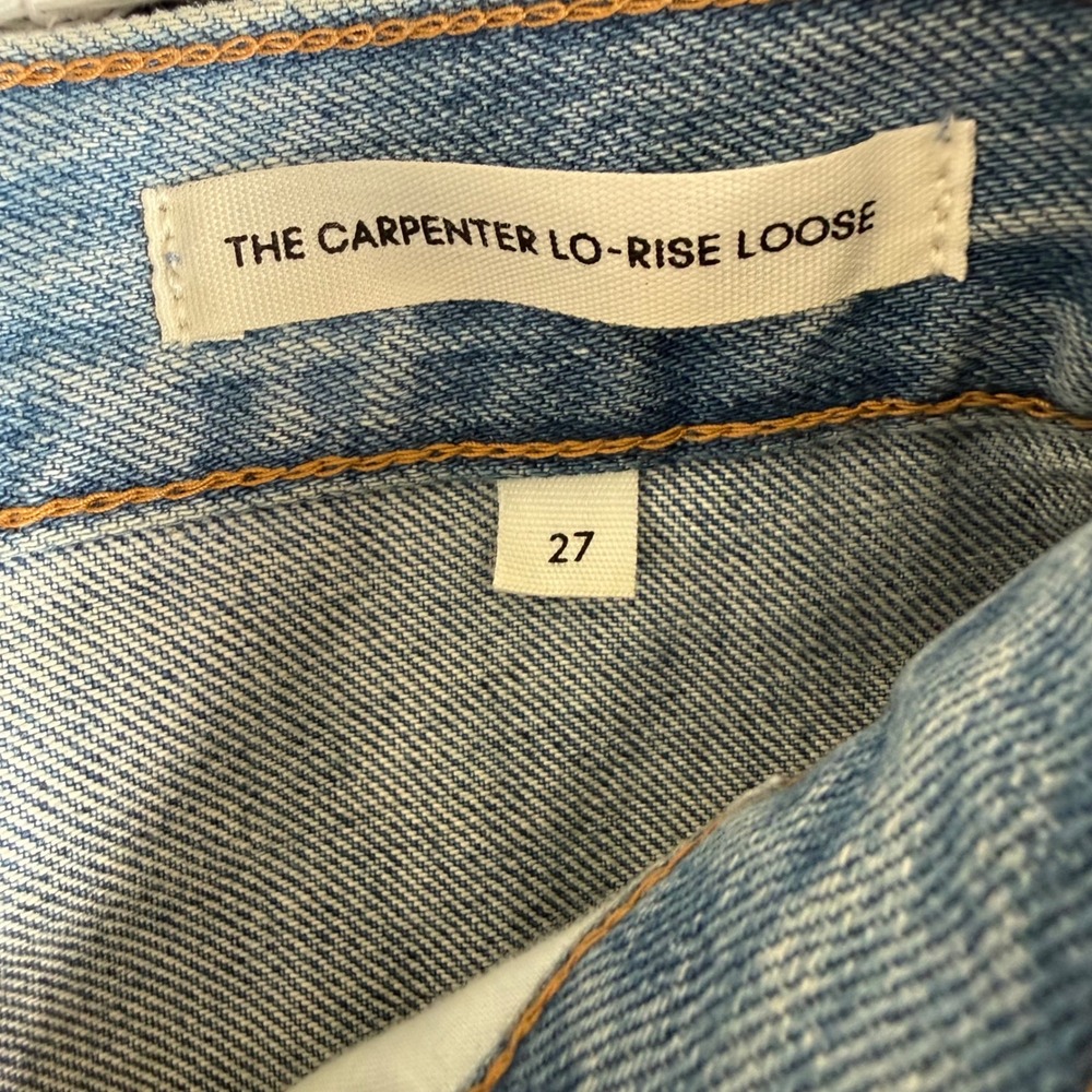 Denim Forum‎ Aritzia Carpenter Lo-Rise Loose Jeans 27 Light Wash Organic Cotton - Picture 6 of 9
